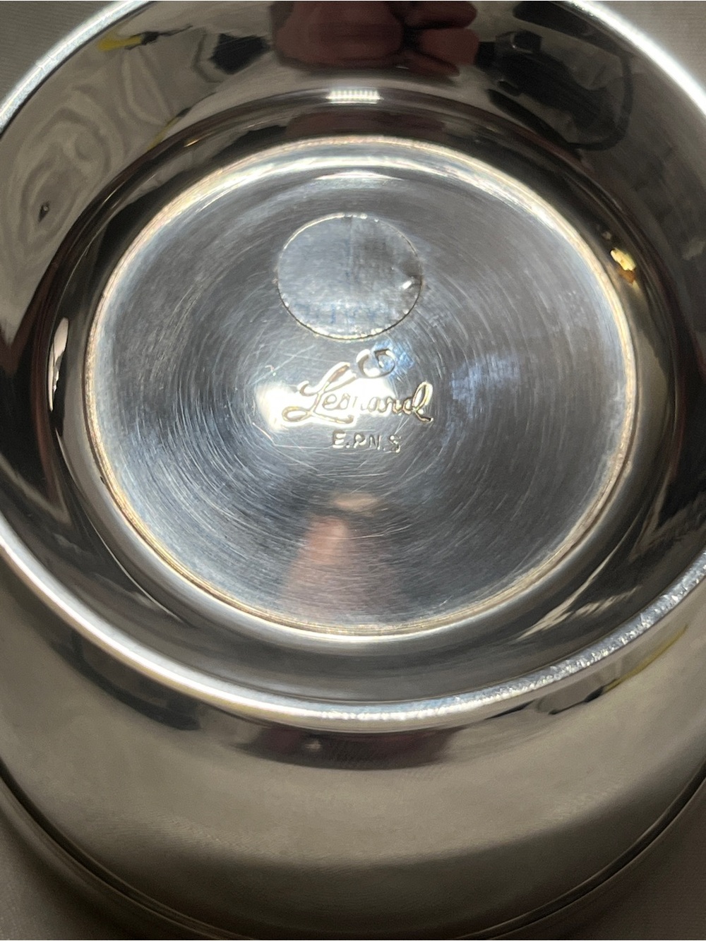 Leonard Silver Co. | Small Paul Revere Style 3.5” Bowl | Silver-Plate EPNS - Picture 9 of 9